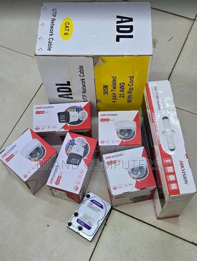Hikvision Cameras 2mp Kit 4 Channel NVR Network Cameras Night Vision