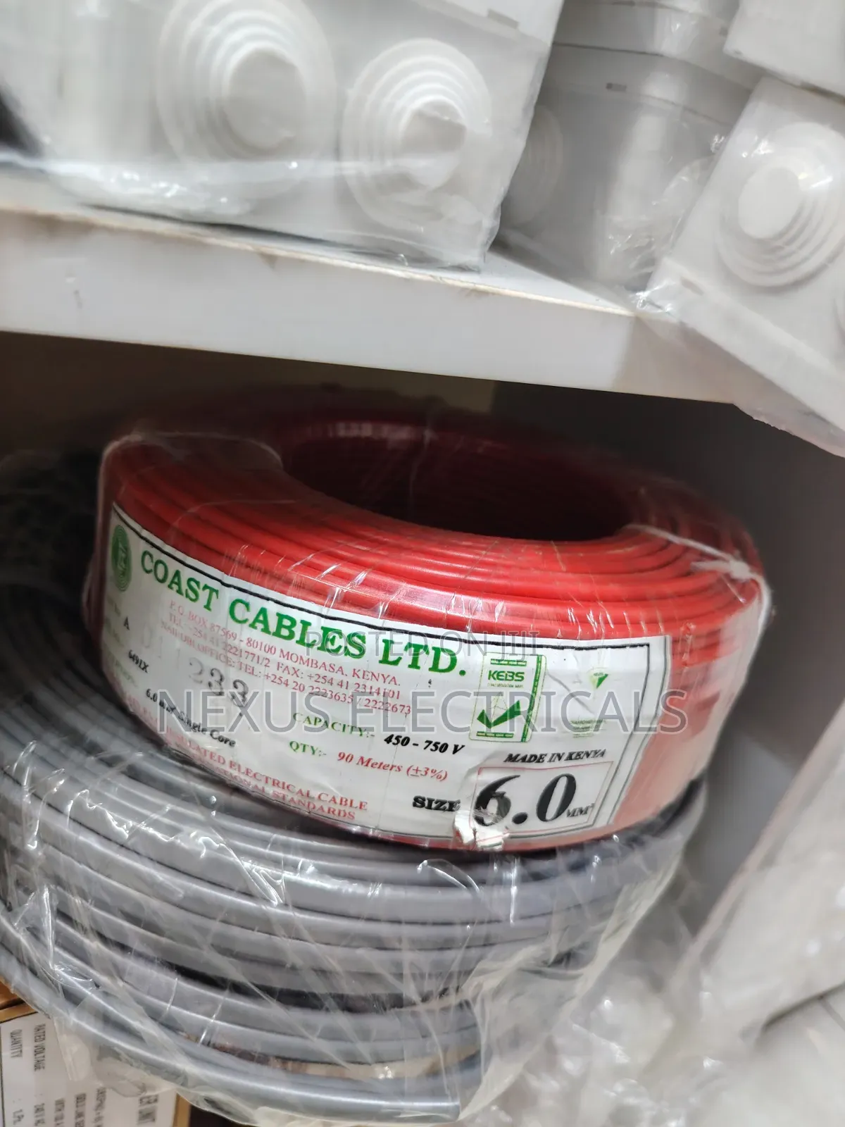 Coast Cable 6.0mm Red Single