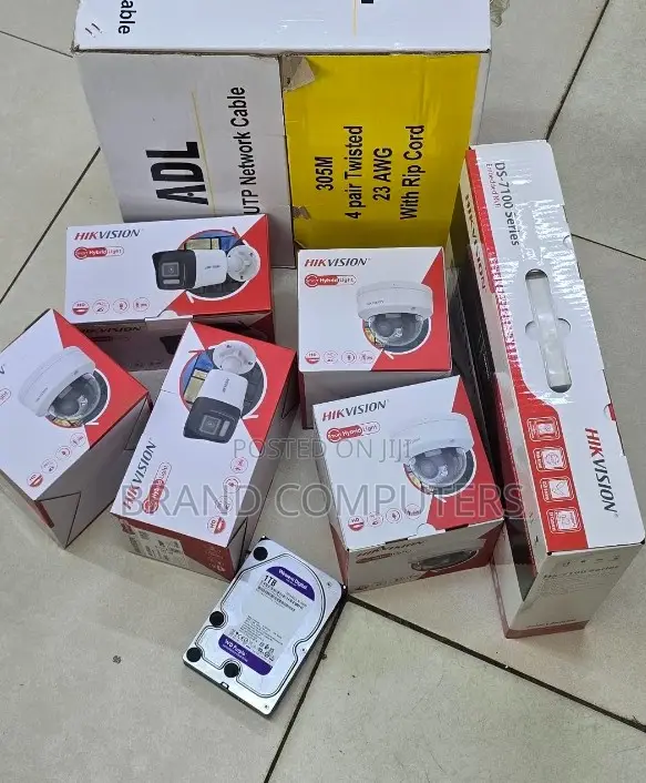 Hikvision Smart Hybrid CCTV Camera 4 Channel Full Kit