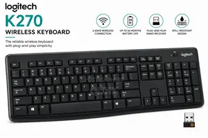 Logitech Wireless Keyboard - Black - 920-003736