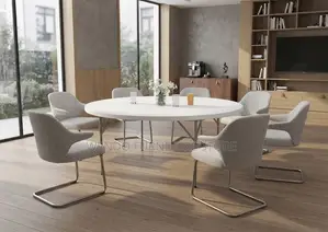 Home Table; Round Foldable Plastic Dining Table