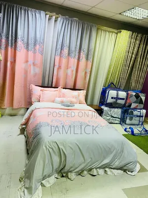 6×7 Curtain Duvet Complete Set - Pt