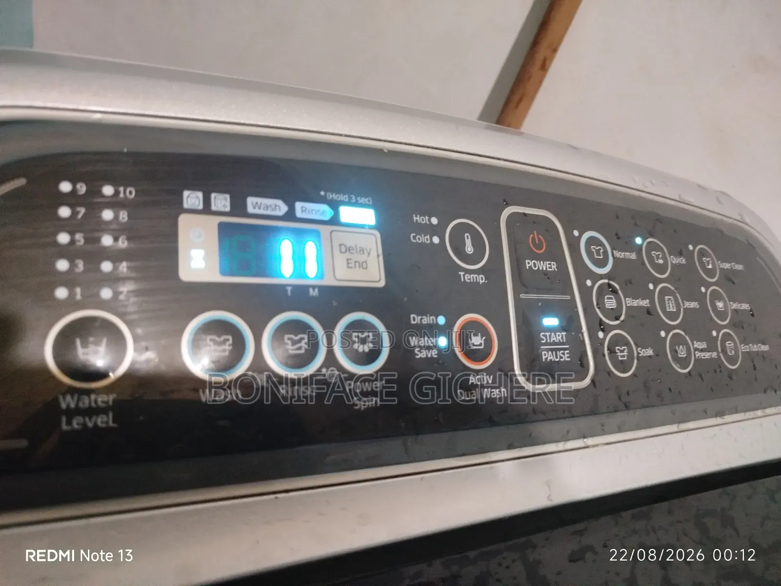 Samsung 13kg Top Load Washing Machine