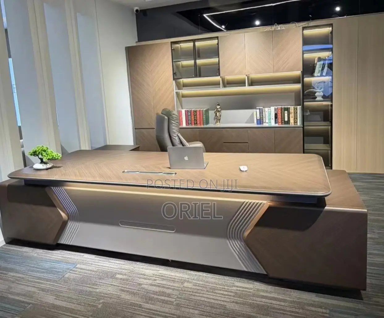 Office Desk : 2 Meters Luxury High-End L-Shape Desk