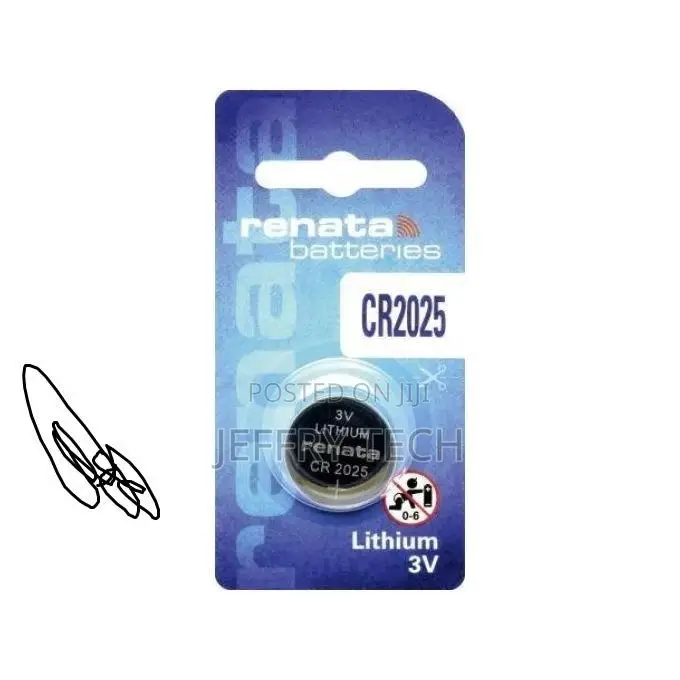 Renata Renata CR 2025 Lithium 3V Battery - Silver - 1 Year Warranty