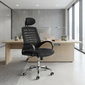 Office Chairs; Mesh Adjustable Home Office Headrest Chair