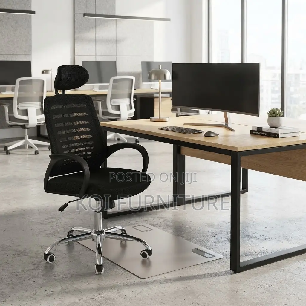Office Chairs; Mesh Adjustable Home Office Headrest Chair
