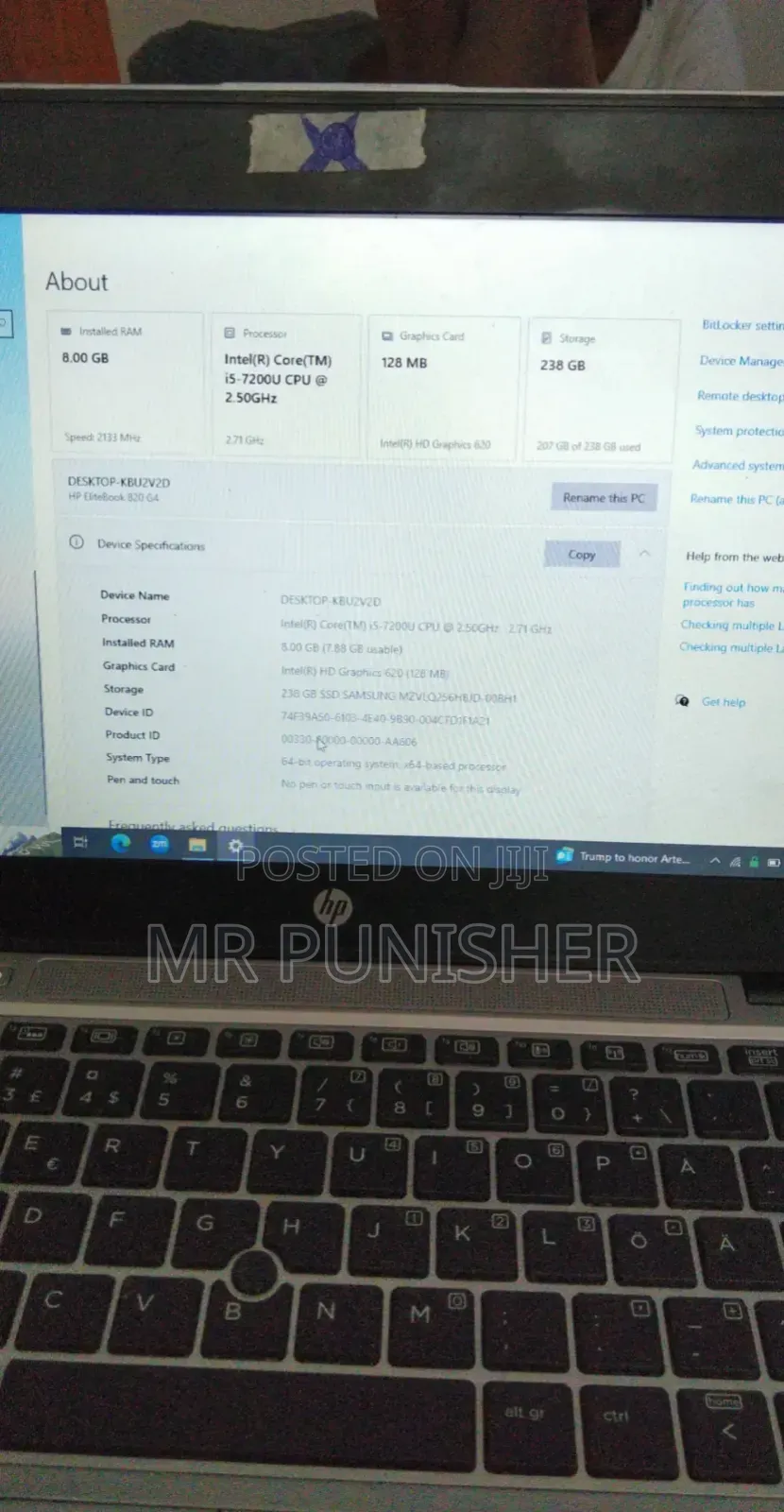Laptop HP EliteBook 840 G3 8GB Intel Core i5 SSHD+SSD 256GB