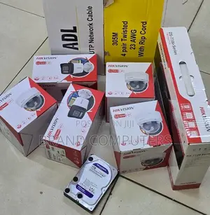 4 Channel Hikvision Ip CCTV Cameras With Colored Night Vision