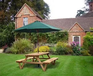 Outdoor Set; Comfortable Outdoor Conversation Set With Garden Umbrella