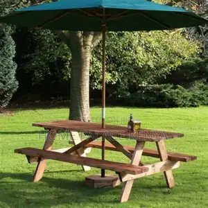 Outdoor Set; Comfortable Outdoor Conversation Set With Garden Umbrella