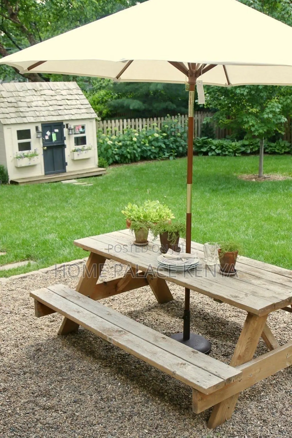 Outdoor Set; Comfortable Outdoor Conversation Set With Garden Umbrella