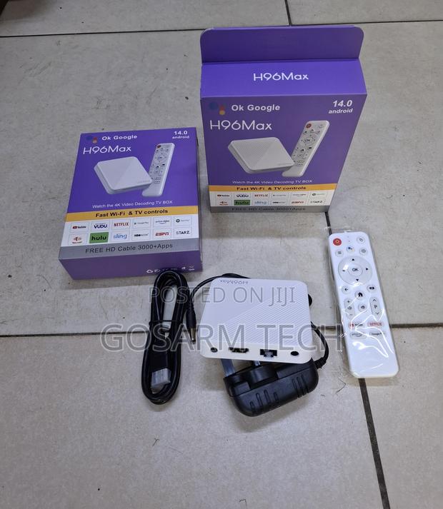 H96 Max Android 14 TV Box – 2gb Ram + 16gb Rom, Ultra Hd