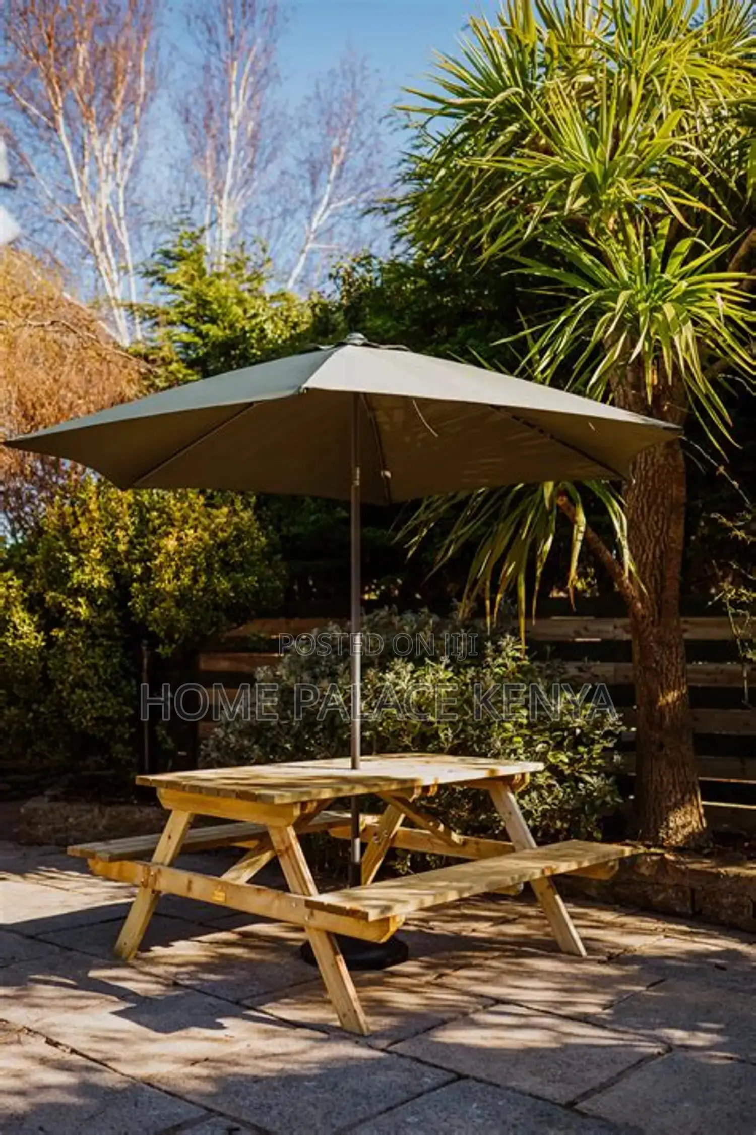 Outdoor Set; Comfortable Outdoor Conversation Set With Garden Umbrella