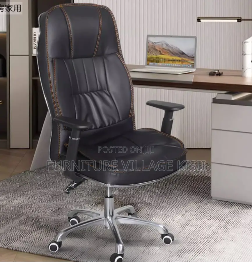 Office Chair; Executive Ergonomic Leather Office Seat