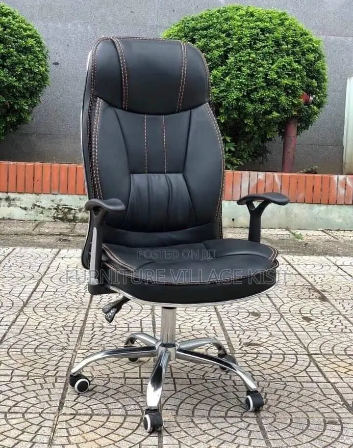 Office Chair; Executive Ergonomic Leather Office Seat