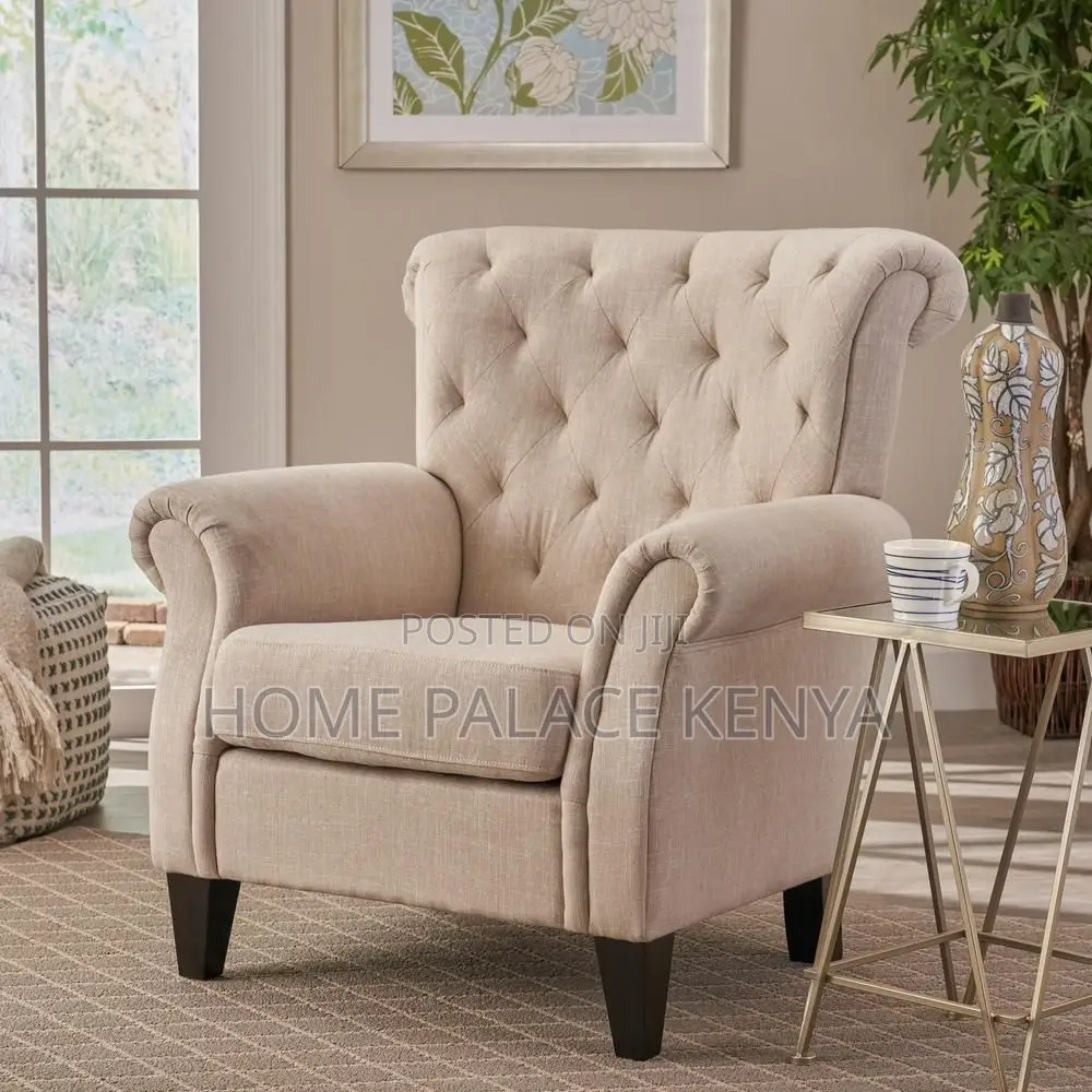 Arm Chair; Premium Upholstered Accent Chair for Modern Interiors