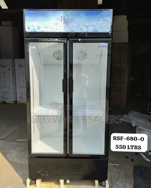 505 LITRES Roch Vertical Showcase Model RSF-680-O (SIDE BY Side