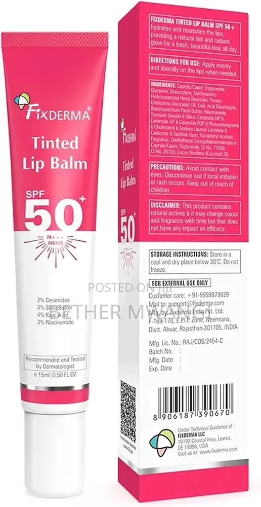 Fixderma Tinted Lip Balm With Kojic Acid,Vitamin C and Vitamin E