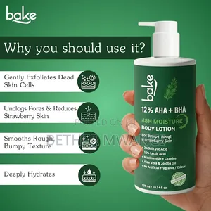 BAKE 10% AHA + 2% BHA 24H Moisture Body Lotion in Kenya