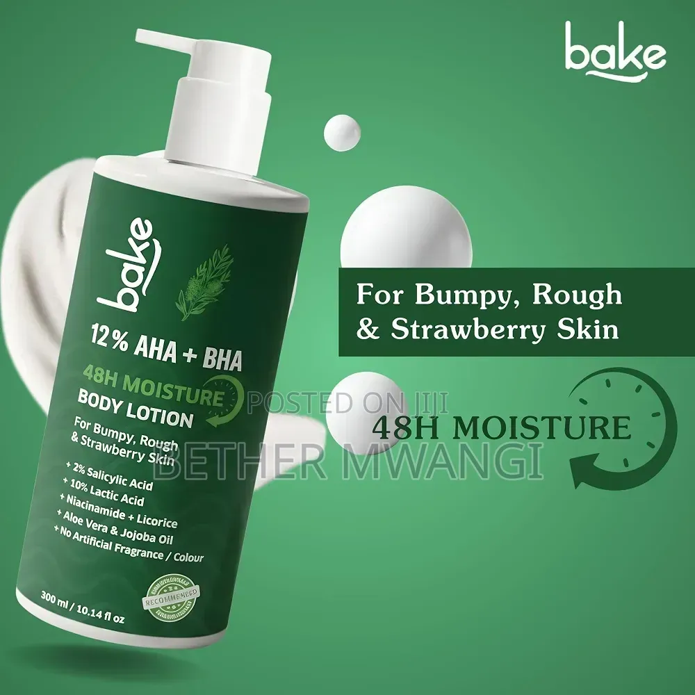 BAKE 10% AHA + 2% BHA 24H Moisture Body Lotion in Kenya