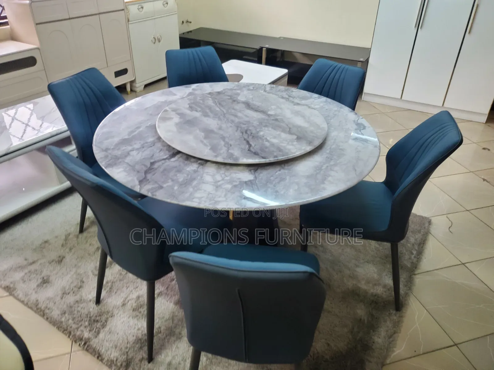 Aura Marble 6-Seater Set
