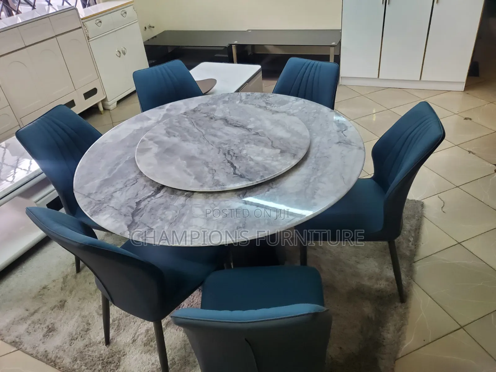 Aura Marble 6-Seater Set