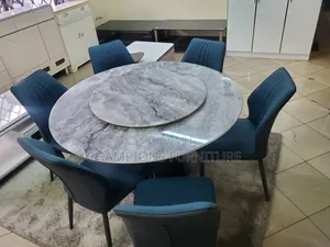 Aura Marble 6-Seater Set