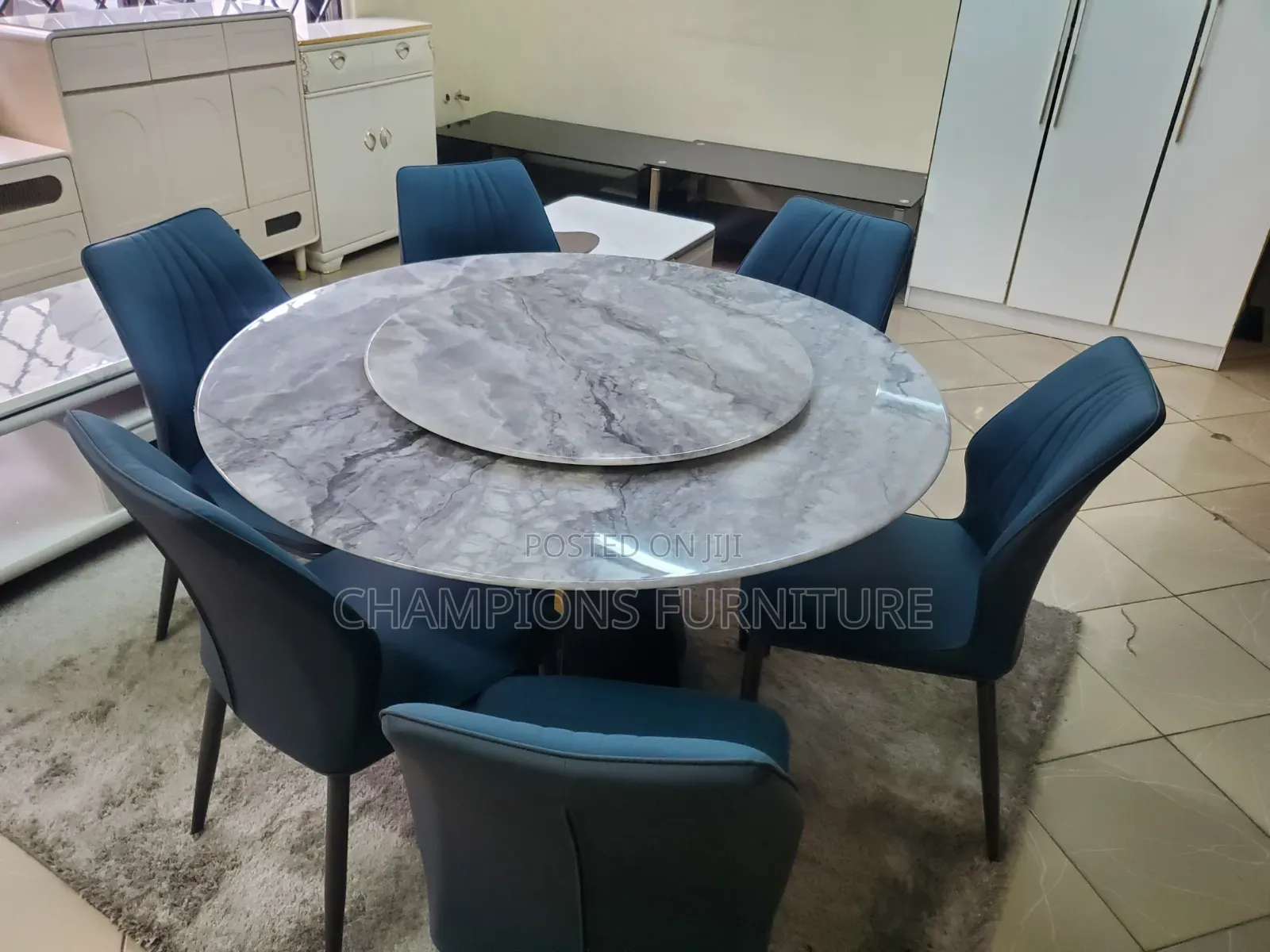 Aura Marble 6-Seater Set