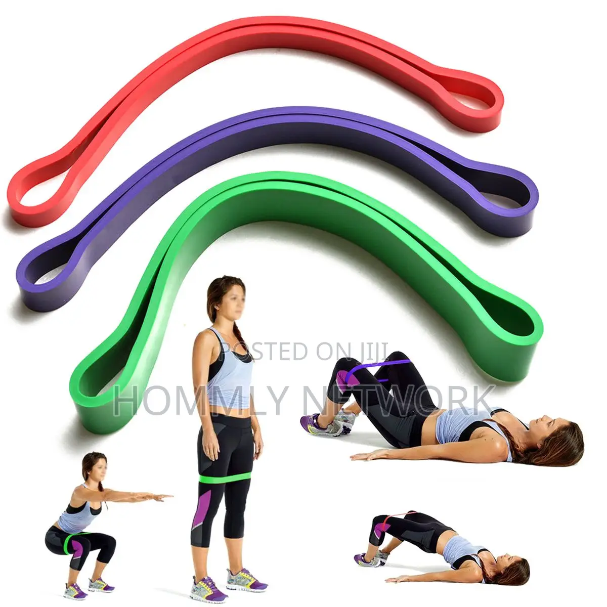 Set of 3 Latex Leg Bands
