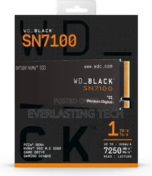 WD Black SN7100 Internal SSD NVMe 1TB M.2 2280 Gen4 Up to 7000mb/S