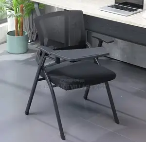 Office Chair; Black Foldable Study Mesh Seat