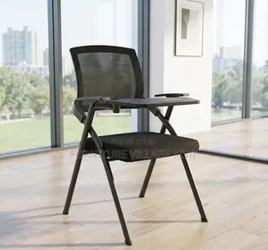 Office Chair; Black Foldable Study Mesh Seat
