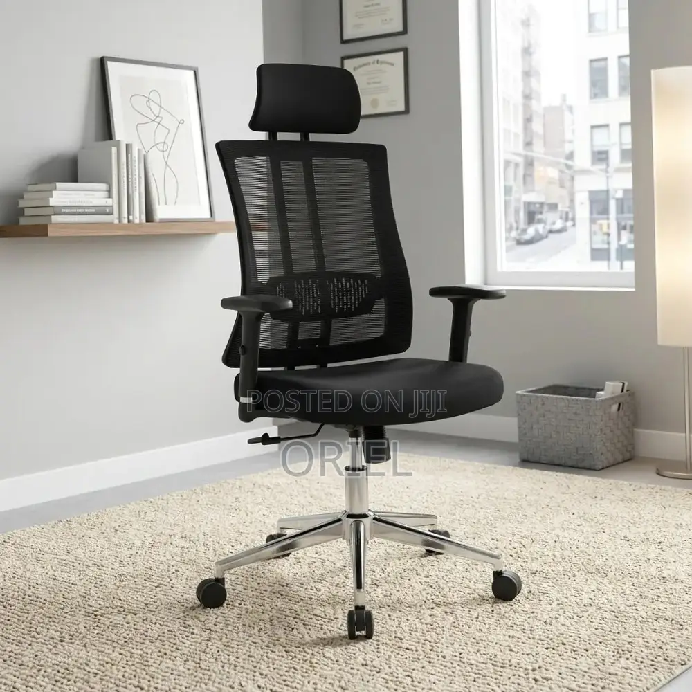 Office Chair : Black Office Staff Chair