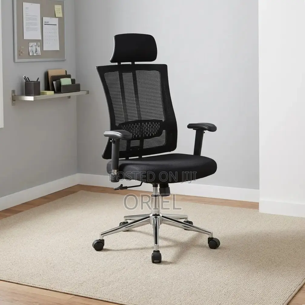 Office Chair : Black Office Staff Chair
