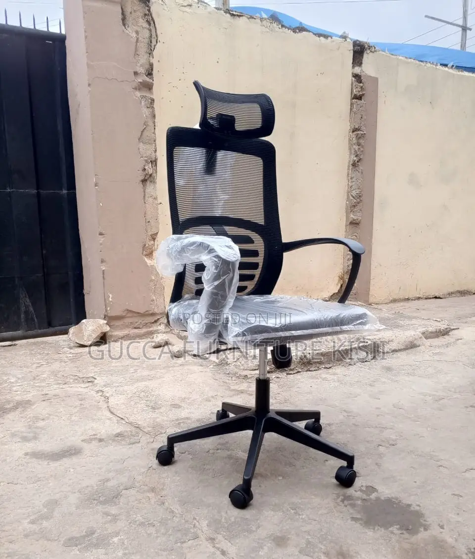 Office Chair; Adjustable High Back Office Chair With Headrest.