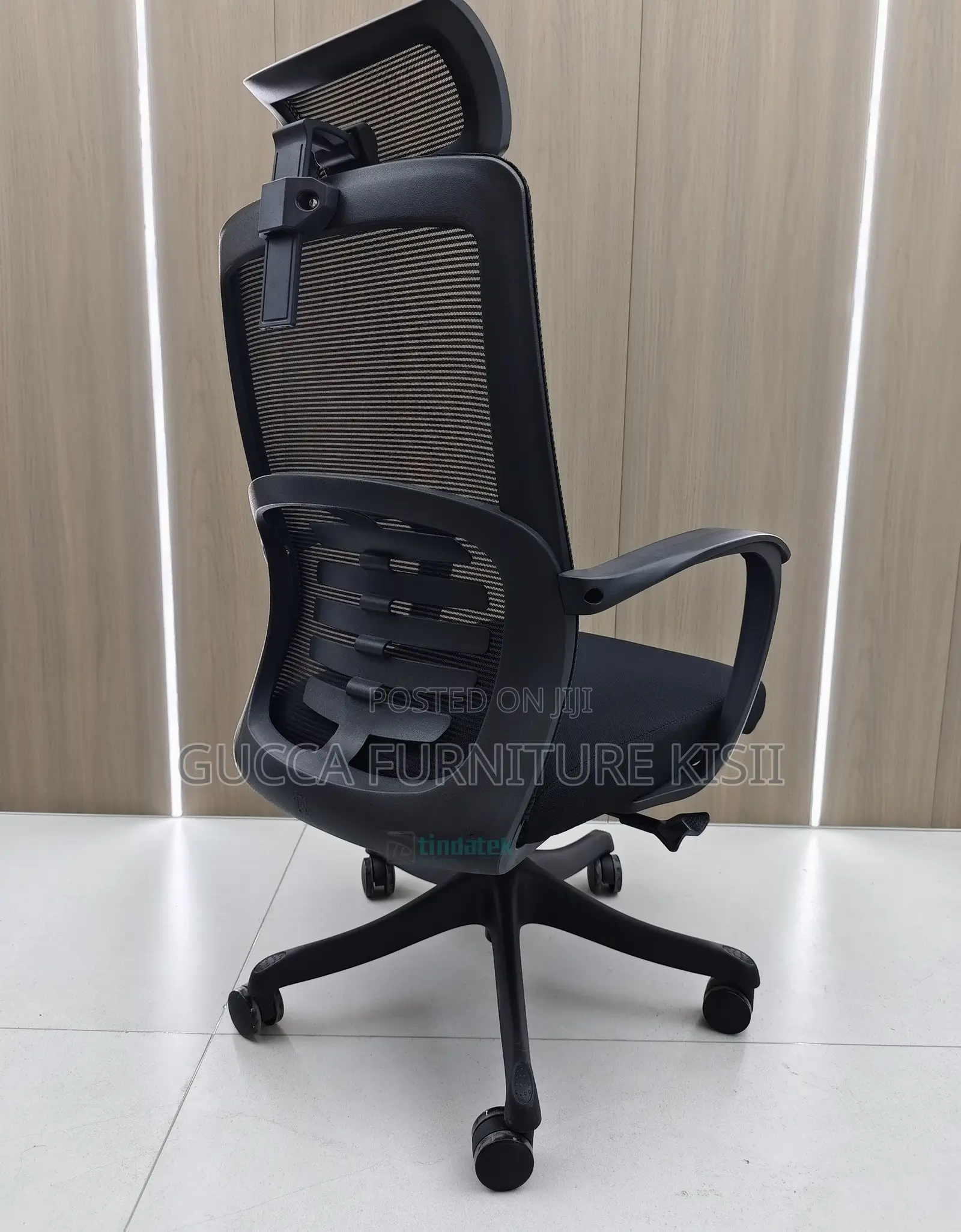Office Chair; Adjustable High Back Office Chair With Headrest.