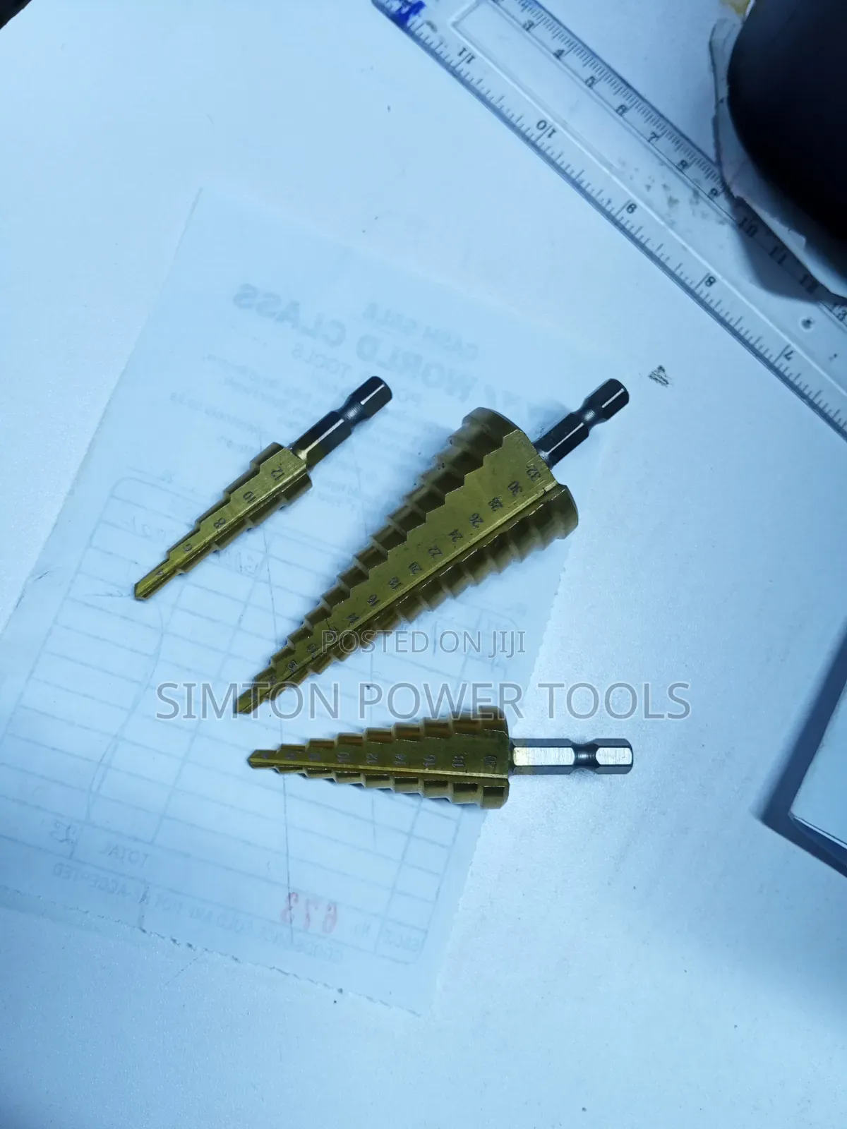 Titanium-Coated High-Speed Steel (HSS) Step Drill Bit