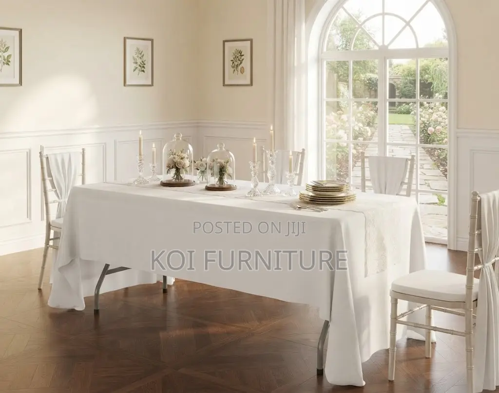 Home Table; Foldable Home Outdoor Garden White Table