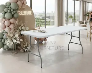 Home Table; Foldable Home Outdoor Garden White Table