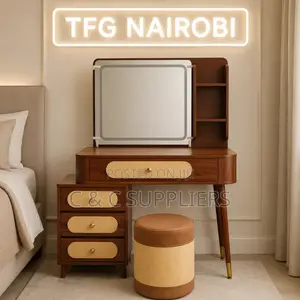 Brown Imported Dressing Unit.