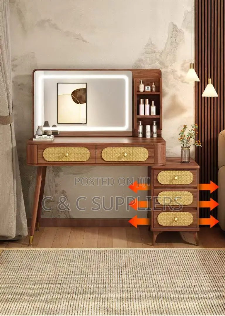 Brown Imported Dressing Unit.
