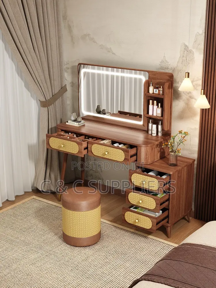 Brown Imported Dressing Unit.