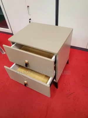 Modern Beige Bedside Cabinet