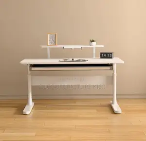 Studying Desk; White Manual Adjustable Standing Studying Desk