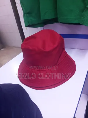 Red,and Navy Blue Bucket Hats Available