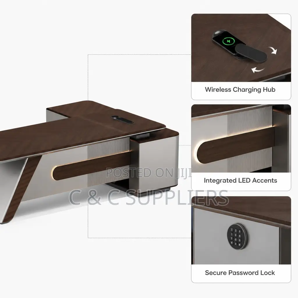 Imported 180cm Executive Workstation Desk