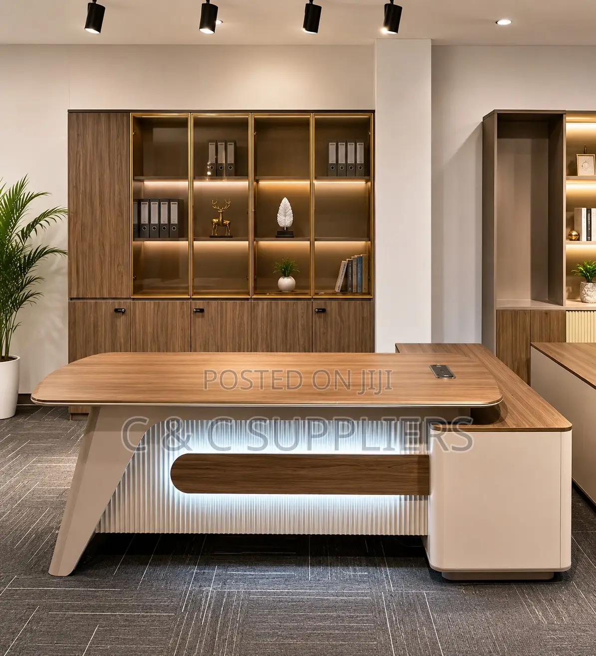 Imported 180cm Executive Workstation Desk