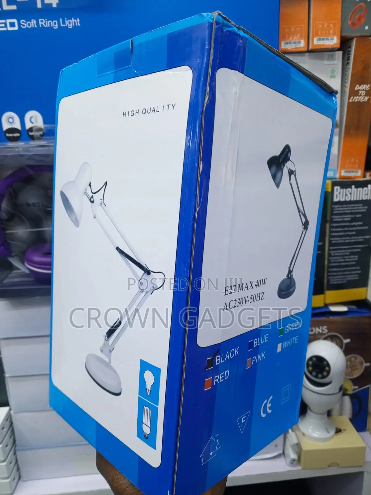 Adjustable Swing Arm Desk Lamp for Office, Study Work
