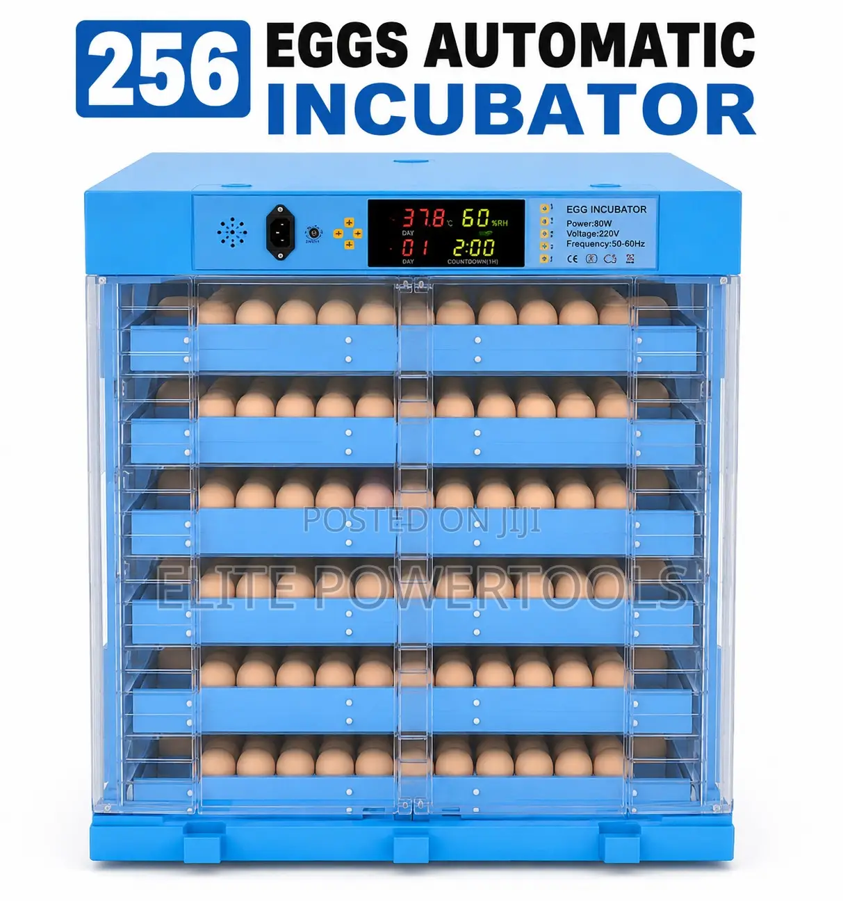 256 Eggs Automatic Egg Incubator